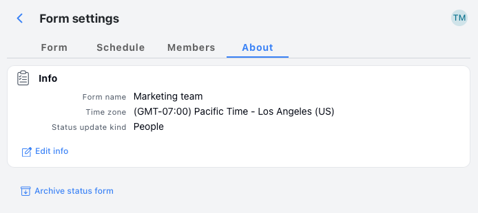 About tab
