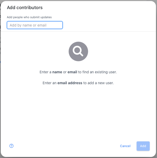 Add members dialog
