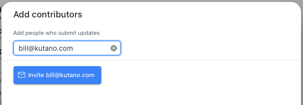 Share dialog email