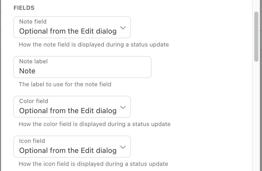 Number Settings settings