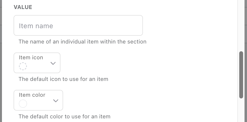 Number Settings settings