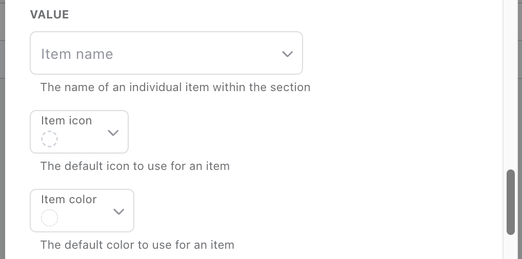 Objectives Settings settings