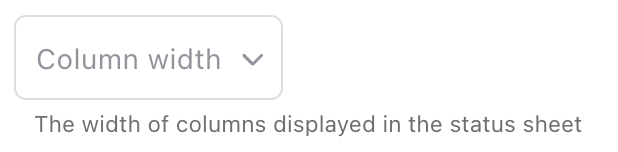 Text settings