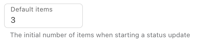 Default Items