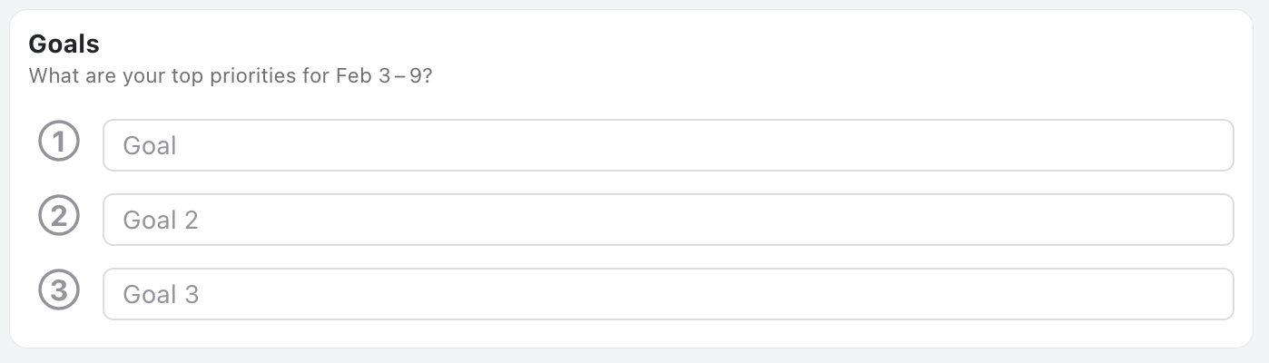 Default Items - form