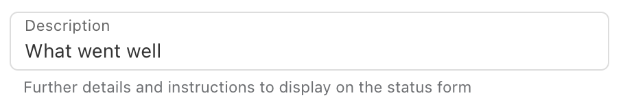 Text settings
