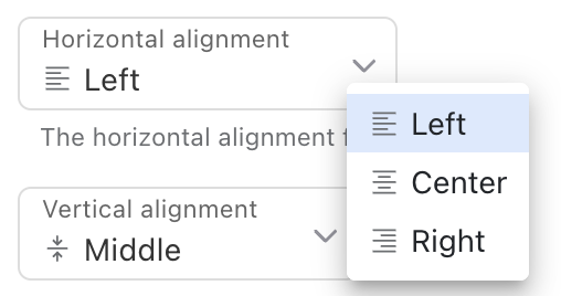 Horizontal Alignment