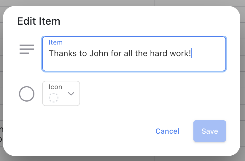 Icon Field - edit