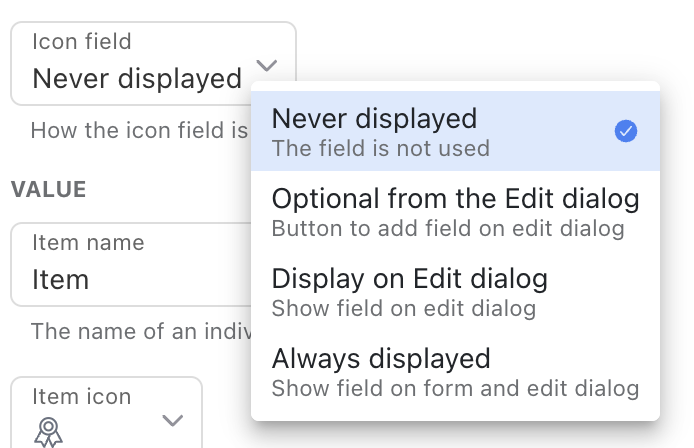 Icon Field