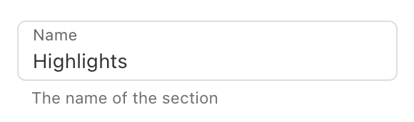 Text settings