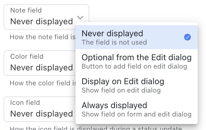 Note Field