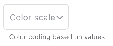 Number Color Scale field