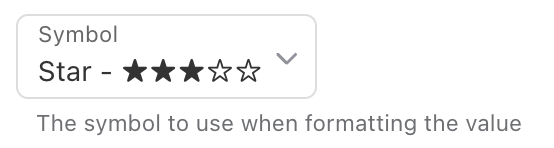 Number Symbols field