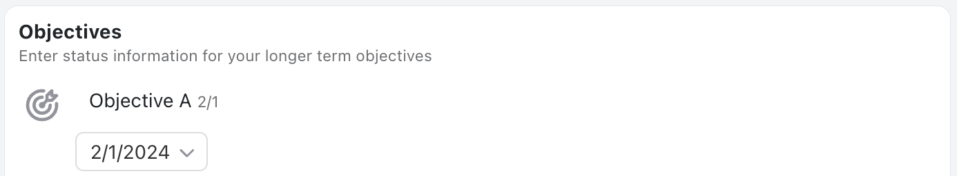 Objective Due Field - Always displayed