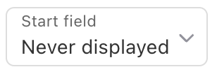 Objective Start Field field