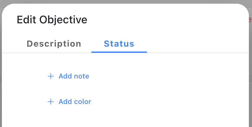 Objective Status Field - Never displayed