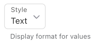 Text Style field