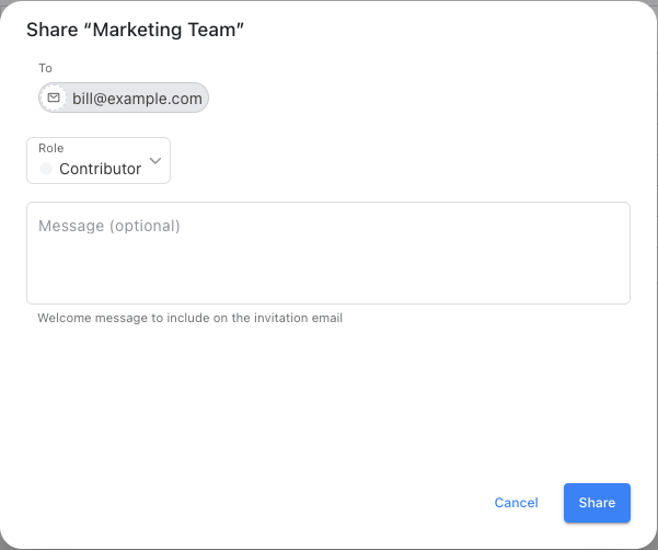 Share dialog email3