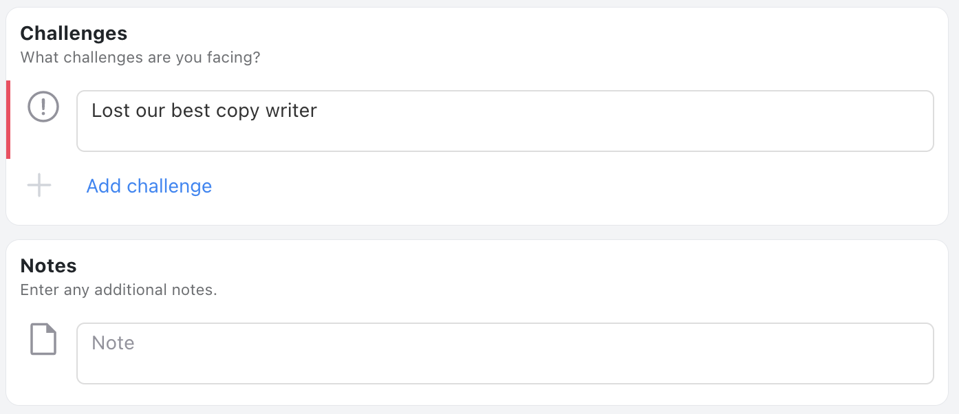 Objectives Template - Status update
