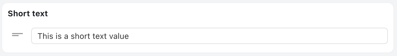 Short Text Section - Status update