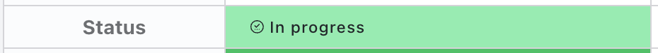 Status Section - Status sheet