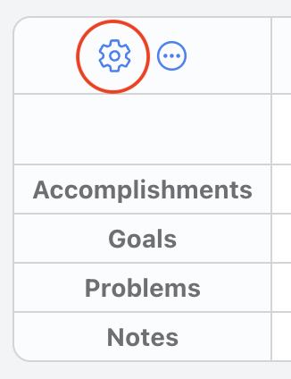 Sheet with customize button