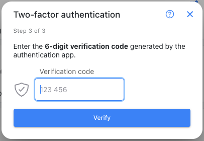 Verification code