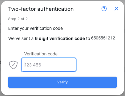 Your mobile number